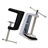 P Prettyia アームデスククランプ　2ピース　ベーススイング　アーム　ランプ　ステンレス製　耐久性　調節可能