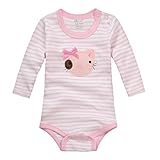 Collager unisex-baby新生児コットン長袖ロンパースボディスーツ