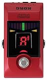 KORG コルグ コンパクト・ペダル・サイズ ギター/ベース用チューナー pitchblack PB-01-RD レッド