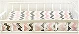 My Baby Sam Chevron Baby in Pink Changing Pad Cover - Pink by My Baby Sam [並行輸入品]