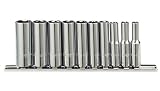 KT Pro Tools A2502MR 1/4' Drive 6-Point 10-Piece Deep Socket Set [並行輸入品]