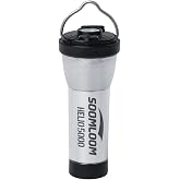SoomloomキャンプランタンHelio5000懐中電灯2wayタイプLED充電式ポータブル照明ランプ防水軽量NMCリチウム充電池長時間点灯USBType-C充電/出力ポート逆充電調光可能キャンプアウトドア防災照明 (1個入り, F)