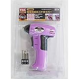 (業務用10個セット) TRAD 乾電池式ミニドライバー 【コードレスタイプ】 軽量 TDB-098V バイオレット 〔DIY用品/大工道具〕