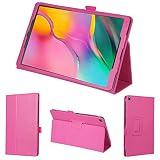 wisers タッチペン・保護フィルム付 Galaxy Tab A ケース Samsung サムスン J:COM ジェイコム 10.1 インチ タブレット カバー [2019 2020 年 新型] ピンク
