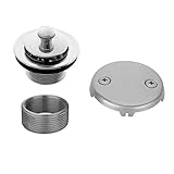 Jaclo 542-SN Lift and Turn Drain Strainer with Faceplate, Satin Nickel [並行輸入品]