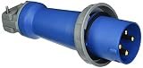 Hubbell HBL4100P9W Pin and Sleeve IEC Plug, 3 Pole, 4 Wire, 100 amp, 3 Phase, 250V, Watertight [並行輸入