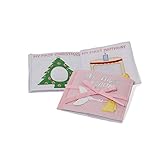Oskar & Ellen My First Photo Album Fair Trade Hand Sewn Soft Fabric Gift (Pink) [並行輸入品]