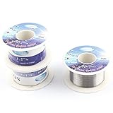 DealMux 63％錫37％鉛0.6ミリメートルダイヤ溶接はんだはんだワイヤリール3PCS
