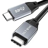 USB Type C to Type C ケーブル 100W 高速充電 USB 3.2 Gen2x2 ケーブル 20Gbps データ転送 4K@60Hz ビデオ出力 Thunderbolt 3 MacBook Air/Pro、iPad Mini 6/Pro/Air などの Type-C モデルと互換性があります 1M