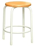 ラウンドスツール(内リング付)RP-2Wオレンジ/ミルキーホワイト