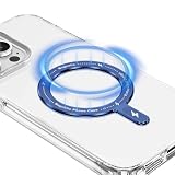マグネットリングプレート Magsafe磁石リング 磁気強化メタルリング 磁気ワイヤレス充電対応キット MagSafe対応メタルリング 車載ホルダー スタンド 対応 耐熱性アップ 強力マグネット 粘着式 貼り付け簡単 磁気増強 Magsafe マグネットステッカー(ブラック)