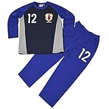JFA 子供 サッカー 冬物 パジャマ 男の子 ボーイズ 裏起毛パジャマ fo-74f187 140cm ネイビー