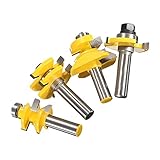 Dovewill 4本組　高品質　ほぞカッター　　ルータビット　木工ツール