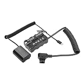 MYNVY D-Tap から両面 NP-F ダミー バッテリー + Type-C から NP-FZ100 ダミー バッテリー コイル状ケーブル DC カプラー アクセサリー Sony A7C A7M4 A7R4 A1 FX3 ZV-E1 カメラ/モニター/LED ビデオ ライト/マイク/トランスミッター レシーバー用