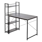 新感覚のラック分離型パソコンデスク【-LRduo-エルアールデュオ】(ブラウン)