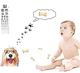 bibitime子犬Foorprints壁デカール引用Pawアートステッカーの保育園スタディベビー寝室子供部屋装飾 Reference 2405