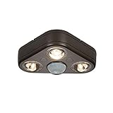 All Pro Outdoor Security REV32750M All-Pro Revolve Led Triple Head 270 Degree Motion Security Light,