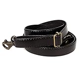 ポーチェ(pouche) ショルダーストラップ フェイクレザー アンティークゴールド (ブラック)