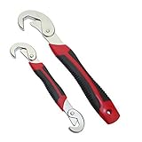 Vuage(TM) ポータブルユニバーサルレンチフックタイプ9～32ミリメートル耐久レンチ水タップチューブ接続多機能ハンドツールの2個の場合2セット