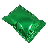 100ピース7.1 X 10.2 inch再利用可能なアルミニウム箔Zipロック食品ポーチバッグwith Notch for FoodストレージMylar Foilの熱紐付きのファスナーポーチfor 