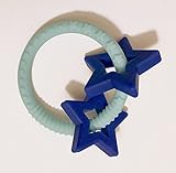 Jchews Star Teether Toy - Luna (Aqua & Blueberry) [並行輸入品]