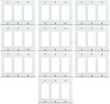 Altus SSC-SR-3-WH10 3 Gang Decorator Wall Plate, 10-Pack, White [並行輸入品]