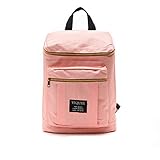 背面ファスナー付き リュック レディース おしゃれ 通学 a4 軽量だから肩への負担が少なく疲れにくいため ママバッグ 学生バッグとしても大活躍！ (ピンク)