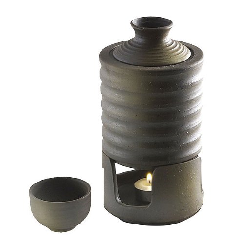 日本酒・焼酎用 陶器製燗冷器3点セット うでぃ(徳利