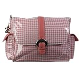 Kalencom Messenger Buckle Diaper Bag, Houndstooth/Pink by Kalencom