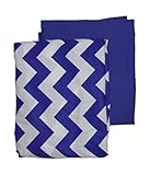 Baby Doll Bedding Chevron Round Crib Sheet Set Plum 2 Piece [並行輸入品]