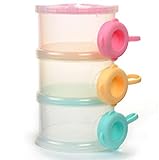 Mamimami Home ダブル開口部 粉ミルクケース 離乳食保存 密封盒 3層13.4x7.8cm