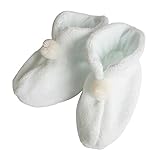 無撚糸パイル　ブーティー（9センチ）新生児ファーストシューズ　サックス