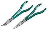 SK 17832 2 Piece 11-Inch Straight and 45 Degree Angle Extra Long Needle Nose Plier [並行輸入品]