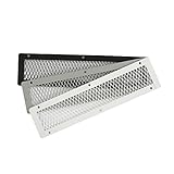 HY-C VG0416G-1G Galvanized Steel Soffit VentGuard with Gray Wildlife Exclusion Screen, 16" x 4" [並行輸