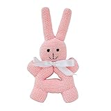 Estella Baby Rattle Toy, Round Bunny, Pink by Estella