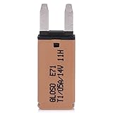 Qiilu 自動リセット ミニブレードヒューズ 14V DC 5A ブレーカ過負荷保護