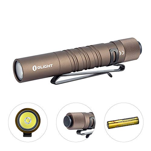 OLIGHT I3T EOS 砂漠色 180ルーメン ミニ軽量 懐中電灯 LUXEON TX CW LED搭載 テールスイッチ フラッシュライト 2モード タクティカル ハンディライト 1.5V 単4電池