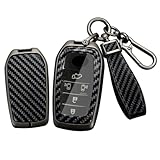 トヨタ専用 スマート キー ケース キーカバー キー保護 キーホルダー 新型 ヴォクシー ノア 90 系 キーケース アルファード ヴェルファイア30系に適用 車用 手触リいい 高級 落ちにく 汚れ 傷 防止 オシャレ カーボンブラック