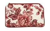 123 Creations C534CC-4.5x7 in. A-Toile-Red Needlepoint Cosmetic Case