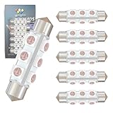 WiseShine 42mm DC 24V 561 ナビゲーションバルブ LED バルブライト ピンクパープル 578 212-2 6429 マリンボート トラック インテリアライト ドーム ライト(パック 6)