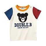ダブルB(mikihouse) Bigフェイスプリント半袖Ｔシャツ（62-5214-789） 80cm マルチ（87）