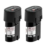 マキタ 7.2v バッテリー bl7010 4000mAh： リチウムイオン バッ テリー BL7010 A-47494 194356-2 対応互換バ ッテリーPSE認証取得済み 2個セット 5億円の製造物責任険付 …