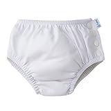 アイプレイ ベビー 水着 オムツ機能付 スイムパンツ 水遊び Snap Reusable Absorbent Swim Diaper 男の子用 女の子用 　(サイズ：6ｍ、カラー：White） ipl
