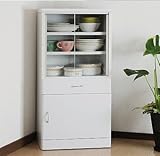 食器棚90-45-452ホワイト