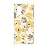 スマ通 BASIO active3 KYG04 対応 スマホケース ハードケース ボタニカル 花 (4イエロー)