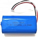 7.4V 2600mah 18650 バッテリーパック 2s1p、PCB およびコネクター付き