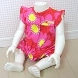 carter's(カーターズ）大きなお花プリントロンパース（レッド×ピンク) [Baby Product]