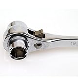 etbotu 19 – 22 mmシルバーオートバイラチェットレンチ自動修復ツール