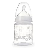NUK First Choice 150ml Feeding Bottle with Silicone Bottle Teat (Size 1)