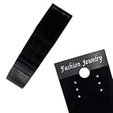 ノーブランド品 ピアス 台紙 ブラック イヤリング 台紙 ブラック 100枚 クラフト （AP0029）